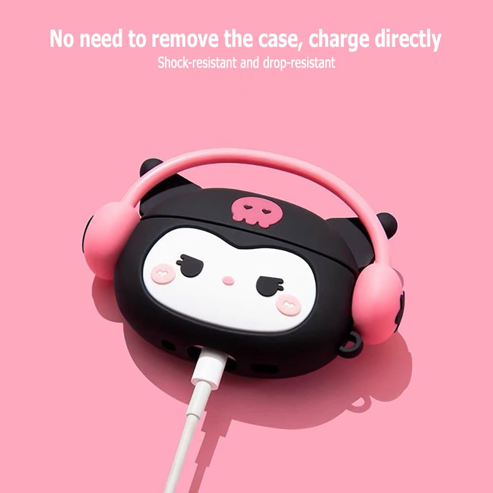 AK Case Cover Compatible for Airpods 1/2/3/4/Pro/Pro2 Pro 2 เคสป้องกันหูฟัง TPU นุ่มและป้องกันการล่มสลาย พวงกุญแจ รูปที่ 8