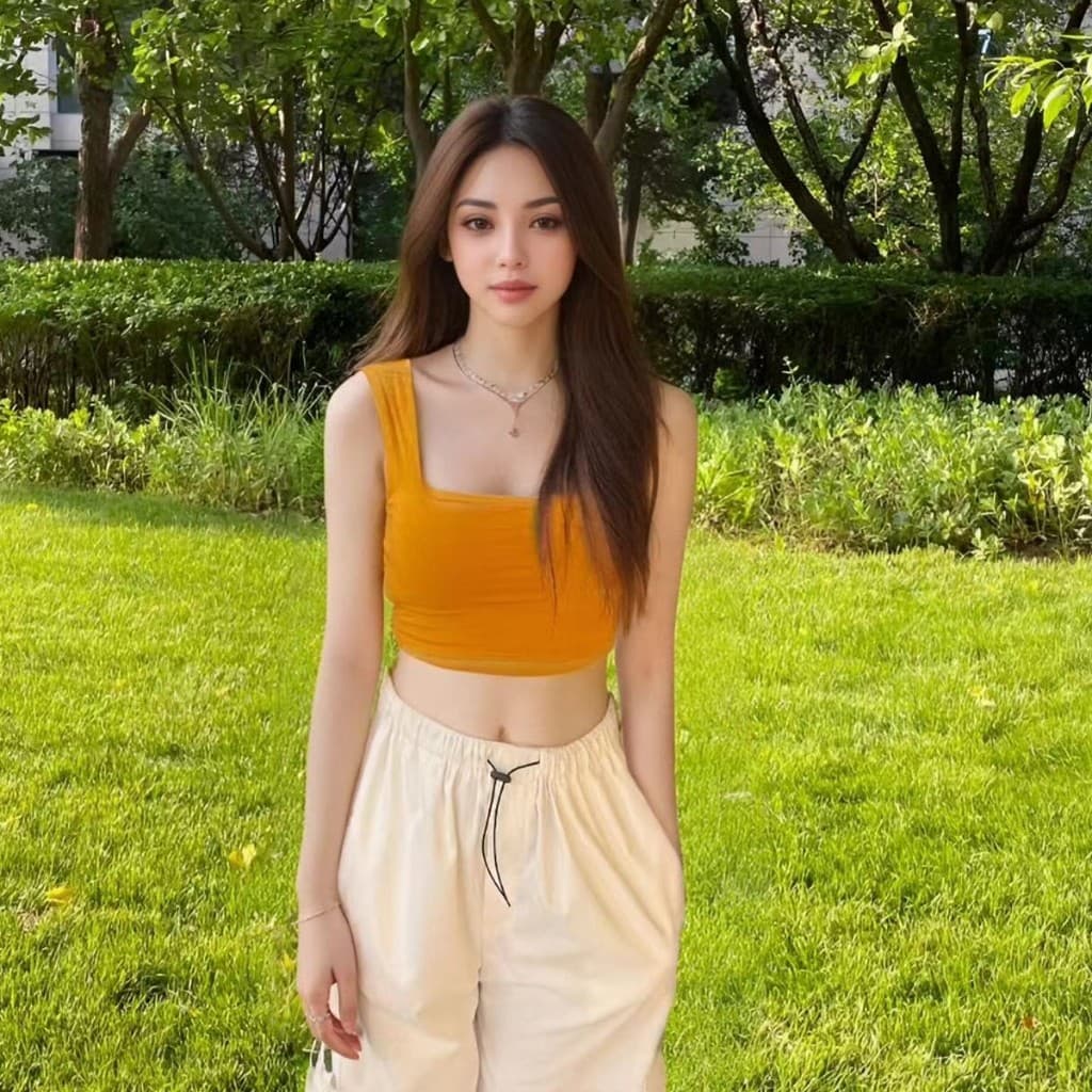 เสื้อยืดทรงสวยสำหรับสาวๆ แบบเอวสูง รูปที่ 2