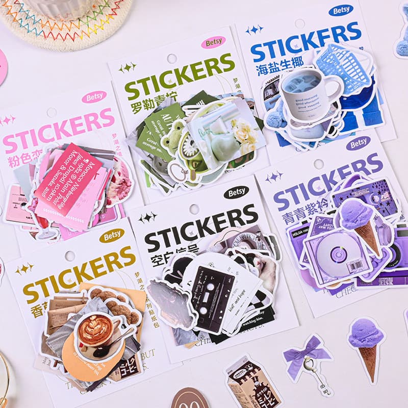 40 ชิ้น Vintage Special Shaped Series สติกเกอร์ Journal Deco DIY สติกเกอร์ รูปที่ 1