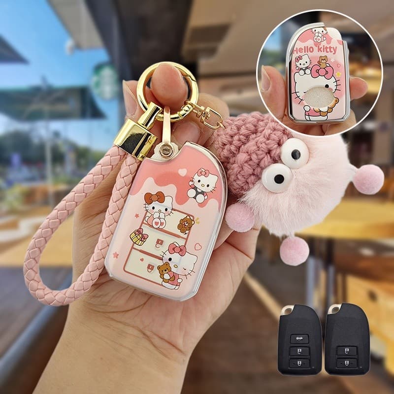 ปลอกกุญแจรถสําหรับ Toyota vios yaris 2022 2020 2016 2024 2017 2018 2019 TPU เคสกุญแจรถยนต์ เคสกุญแจรีโมทรถยนต์ รูปที่ 4