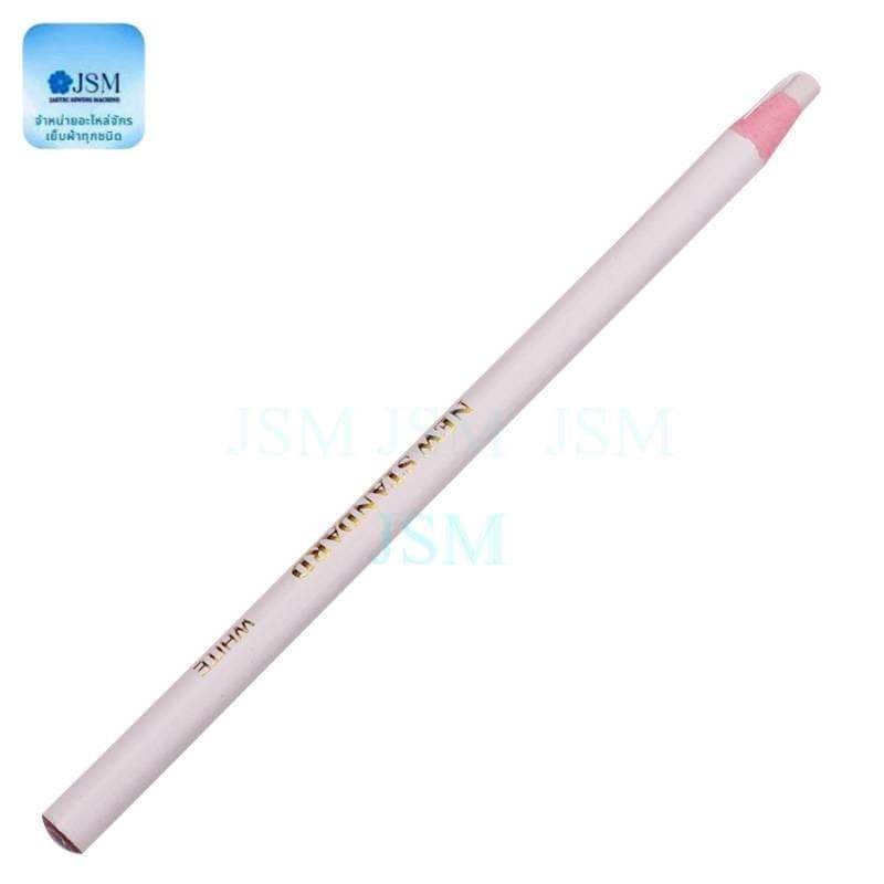 ดินสอสี เขียนผ้า มี 6 สี ขาว ดำ เเดง เหลือง เขียว ฟ้า ยี่ห้อ:STANDARD รูปที่ 3