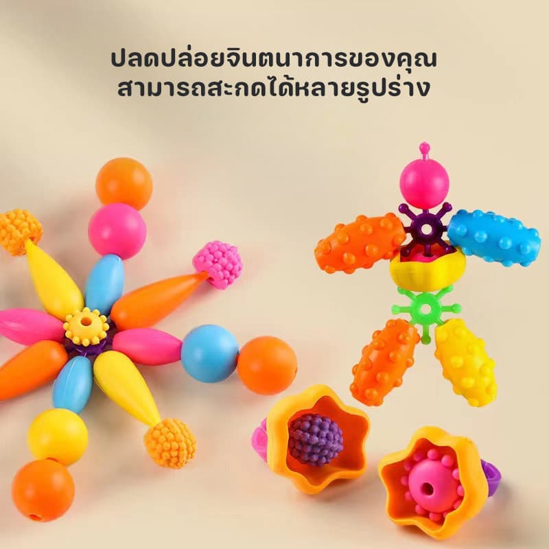 CODชุดลูกปัด Diy การฝึกสมาธิ มือเด็ก แฮนด์เมด สร้อยคอ สร้อยข้อมือ ของเล่นเพื่อการศึกษา ของเล่นเด็ก รูปที่ 4