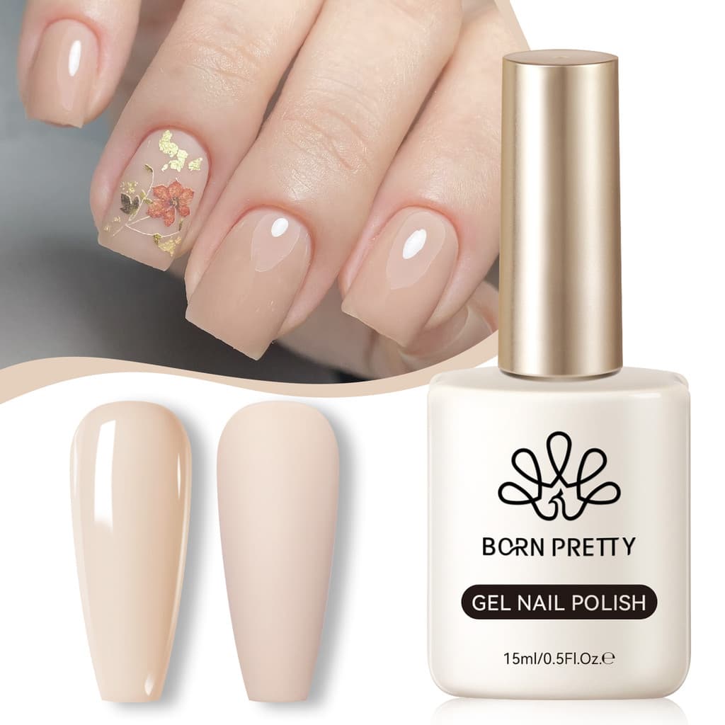 Born Pretty Gel ยาทาเล็บ สีนู้ด สีสัน Soak Off Uv เคลือบเงาแต่งเล็บ รูปที่ 7