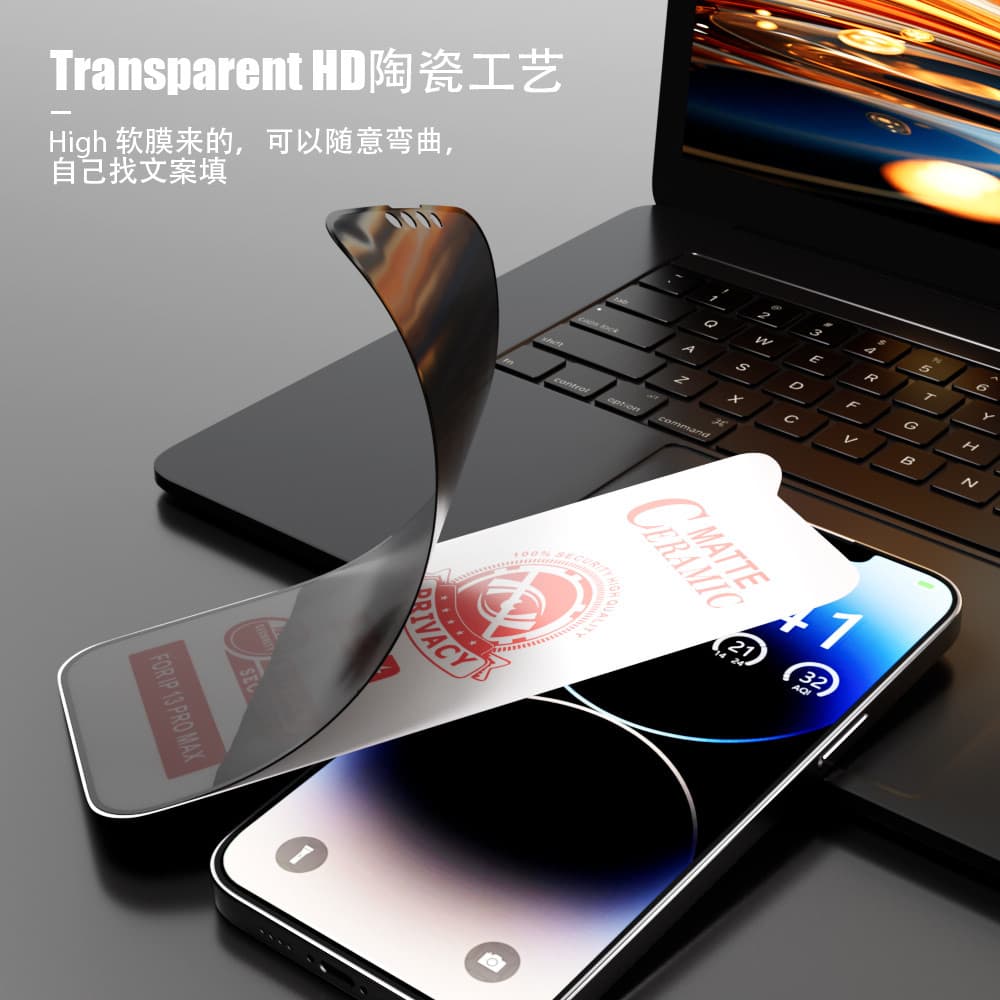 สำหรับ For iPhone 17 11 13 16 15 14 12 Pro Max X XSMax XR 8 7 6 Plus SE2022 17Air ฟิล์มกันมอง รูปที่ 8