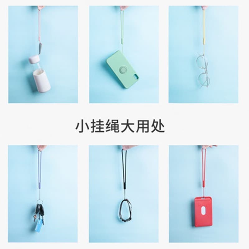 สายคล้องโทรศัพท์มือถือ สไตล์วินเทจ เชือกเส้นเล็ก แบบเรียบง่าย Silicone Phone Lanyard รูปที่ 3