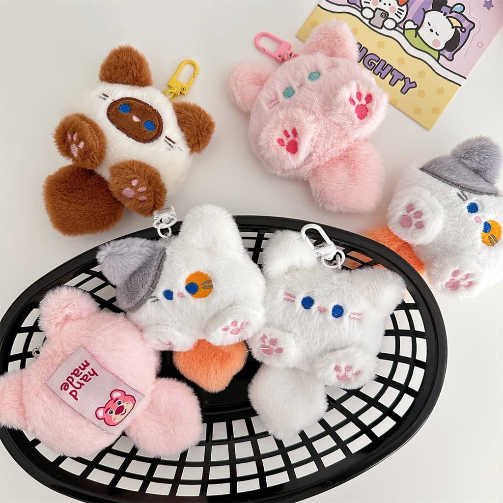 พวงกุญแจแมวplushieการ์ตูนตุ๊กตาสไตล์เกาหลีรูปปั้นแมวพวงกุญแจแหวนพวงกุญแจอุปกรณ์เสริมโทรศัพท์มือถือพวงกุญแจตุ๊กตาแมวนุ่มน รูปที่ 2