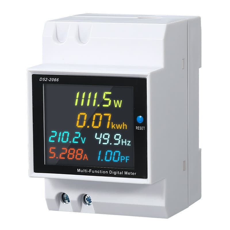เครื่องวัดพลังงานไฟฟ้า หน้าจอสี Tuya WiFi 8in1 Power Meter APP ควบคุม 2P AC 170-270V 63A แรงดันไฟฟ้าเมตรไฟฟ้าเมตร รูปที่ 8