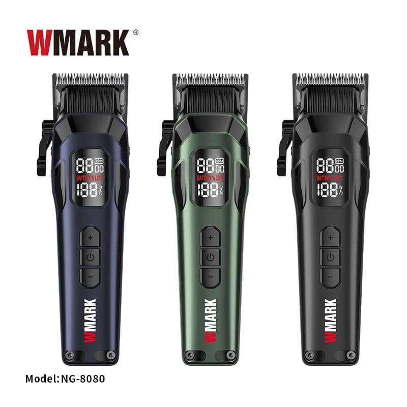 Wmark ปัตตาเลี่ยนผม NG-8080 ปัตตาเลี่ยนไฟฟ้าความเร็วสูงแบบปรับได้ไฟฟ้าชาร์จร้านทําผม รูปที่ 3