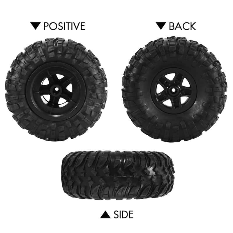 4 ชิ้น RC รถยาง Tyre ล้ออัพเกรดอุปกรณ์เสริมสําหรับ MN D90 D91 D96 D99 MN90 MN99S 1/12 RC รถอะไหล่ รูปที่ 5
