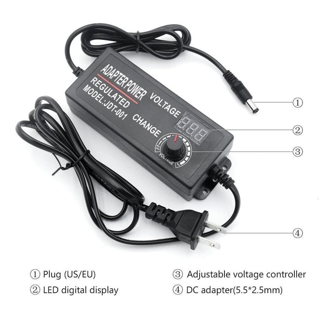 AC/DC 3V-12V 5A อะแดปเตอร์ ปรับโวลท์ได้ Adapter พร้อมหน้าจอแสดงผล รูปที่ 6