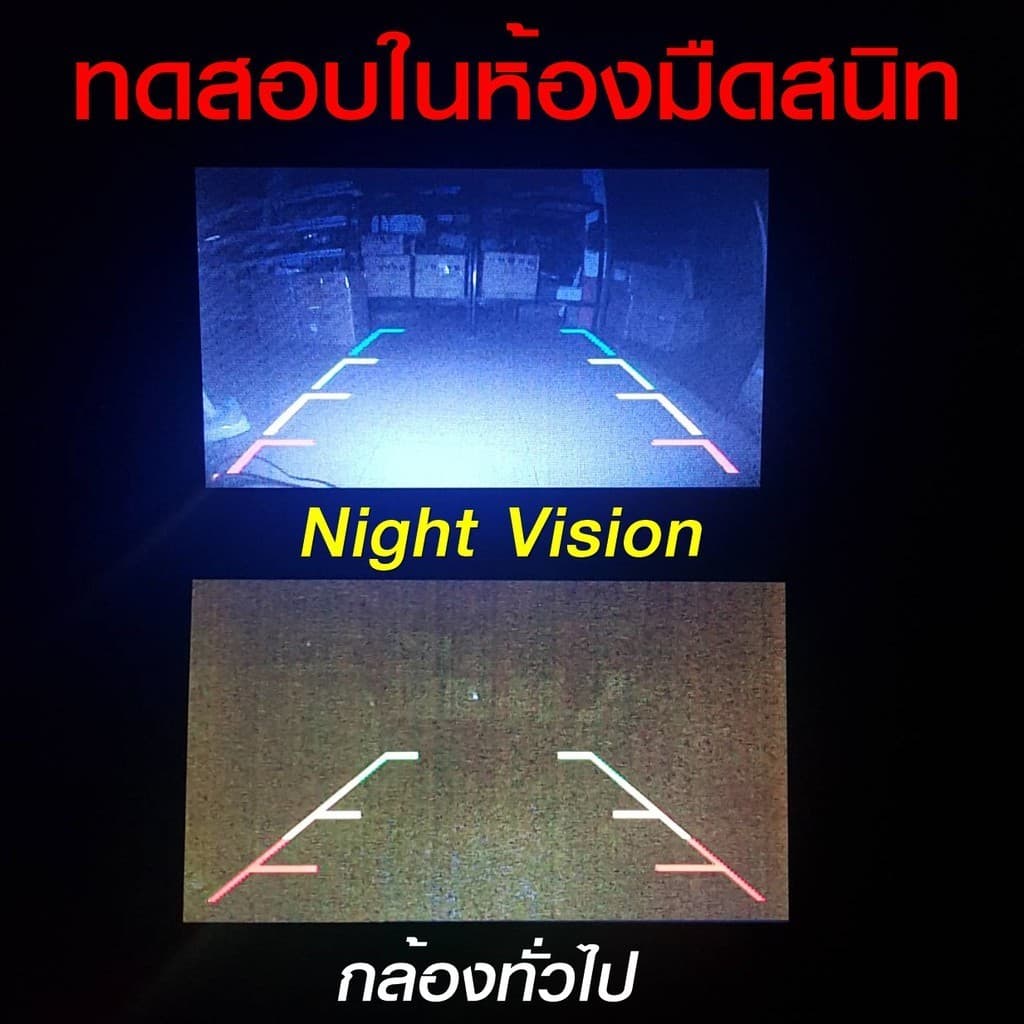 กล้องถอย Night Vision เลนส์มุมกว้าง 170 เลนซ์นูน กันน้ำ กล้องหลัง กล้องถอยหลังติดรถยนต์ ภาพชัด กันน้ำ กล้องมองหลัง 01 รูปที่ 4