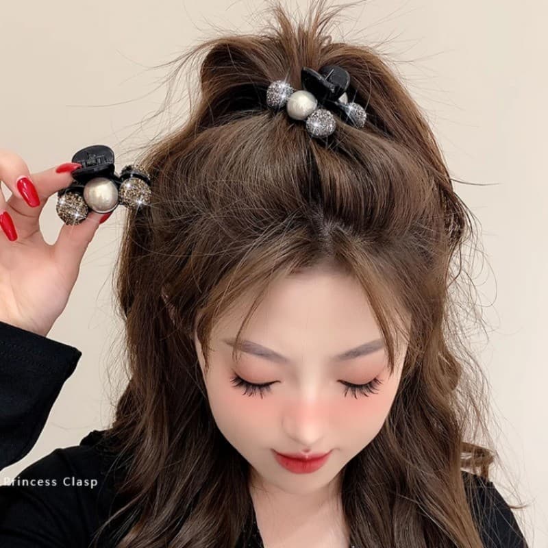 โบว์ขนาดเล็กและคลิปหน้าผากสำหรับผูกผมแบบเรียบ รูปที่ 8