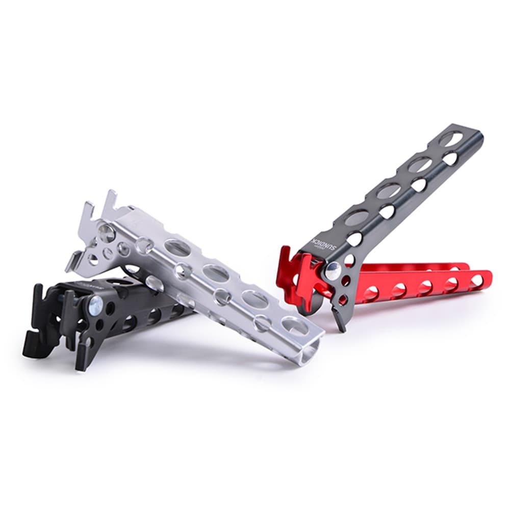 อลูมิเนียมหม้อ Clamp Pan Handler หม้อ Lifter ทําอาหาร Gripper Camping เครื่องครัวที่ใส่จาน รูปที่ 4