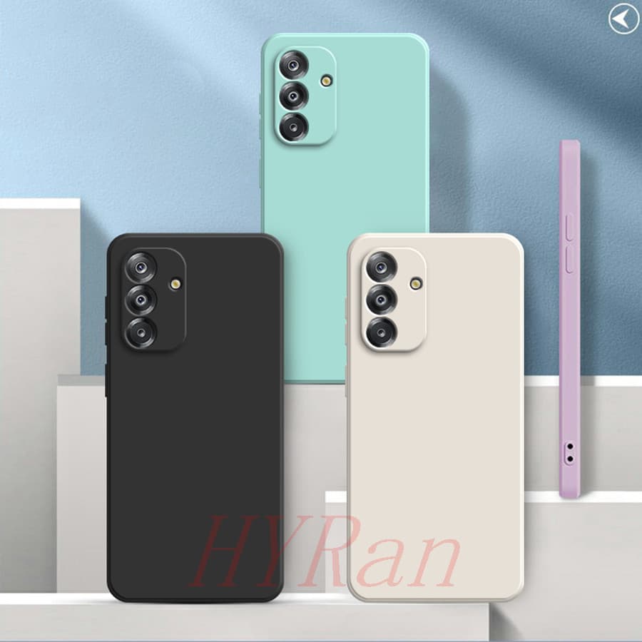 เคส Samsung A17 5G/A56/A36/A26/A16/A55/A35/A25/A15/A05S/A54/A34/A24/A14 5G เคสซิลิโคนสีธรรมดาเรียบง่าย YT รูปที่ 3
