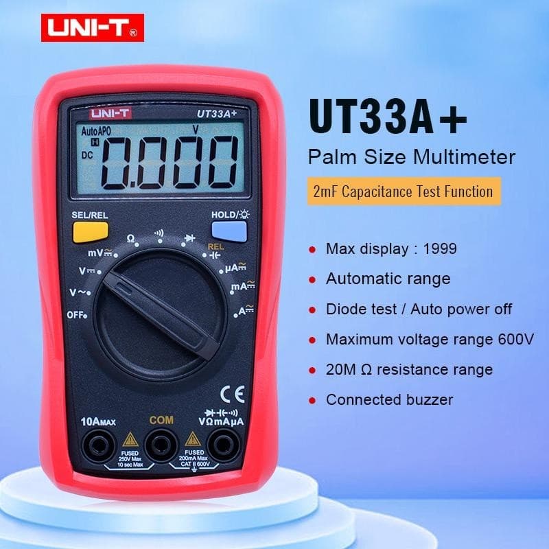 แท้ ส่งจากไทย มิเตอร์วัดไฟดิจิตอล,มัลติมิเตอร์ดิจิตอล Uni-T,UT33A+,UT33B+,UT33C+,UT33D+ รูปที่ 7