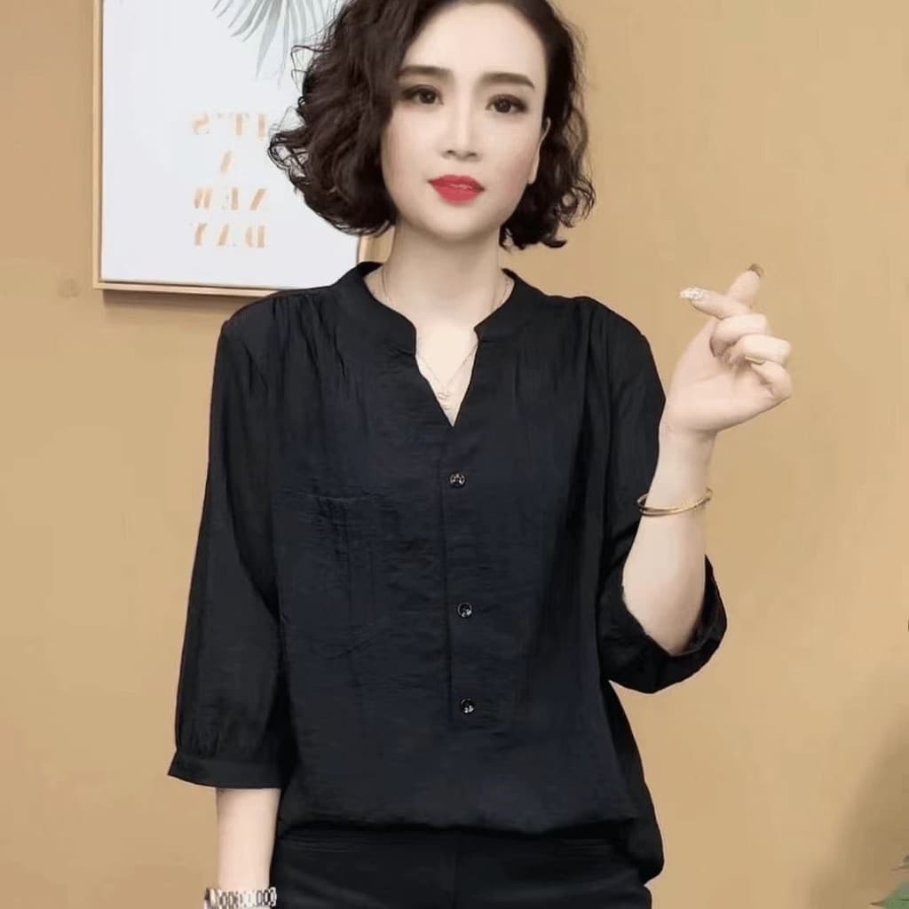 เสื้อคลุมแขนครึ่งสไตล์คลาสสิก ออกแบบให้สวมใส่ง่ายและทำให้ดูเพรียว เหมาะสำหรับฤดูร้อน รูปที่ 9