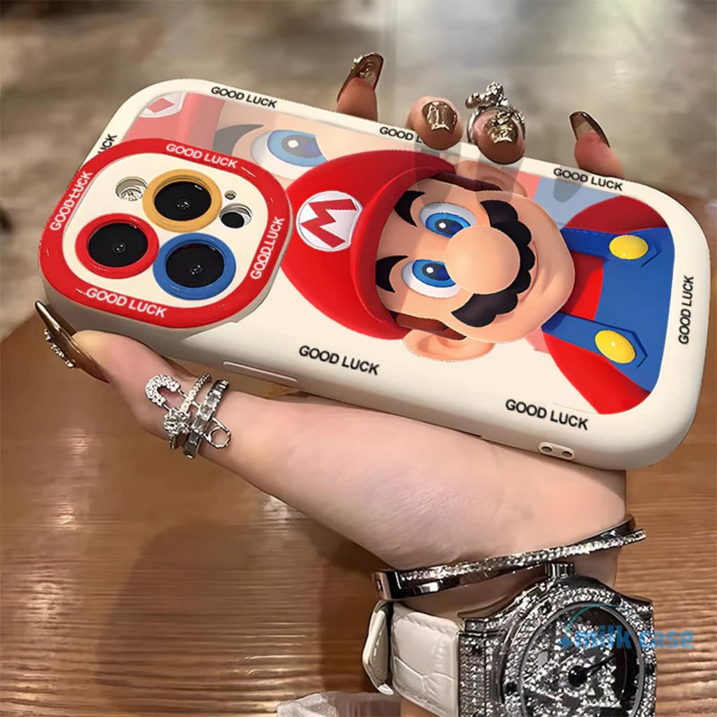 เคสไอโฟน ซูเปอร์มาริโอ สำหรับ IPhone 11 15 16 13 12 14 Pro Max XR X XS 7 8 15 Plus เคส IPhone เคสไอโฟน 13 11 16 15 P832 รูปที่ 4