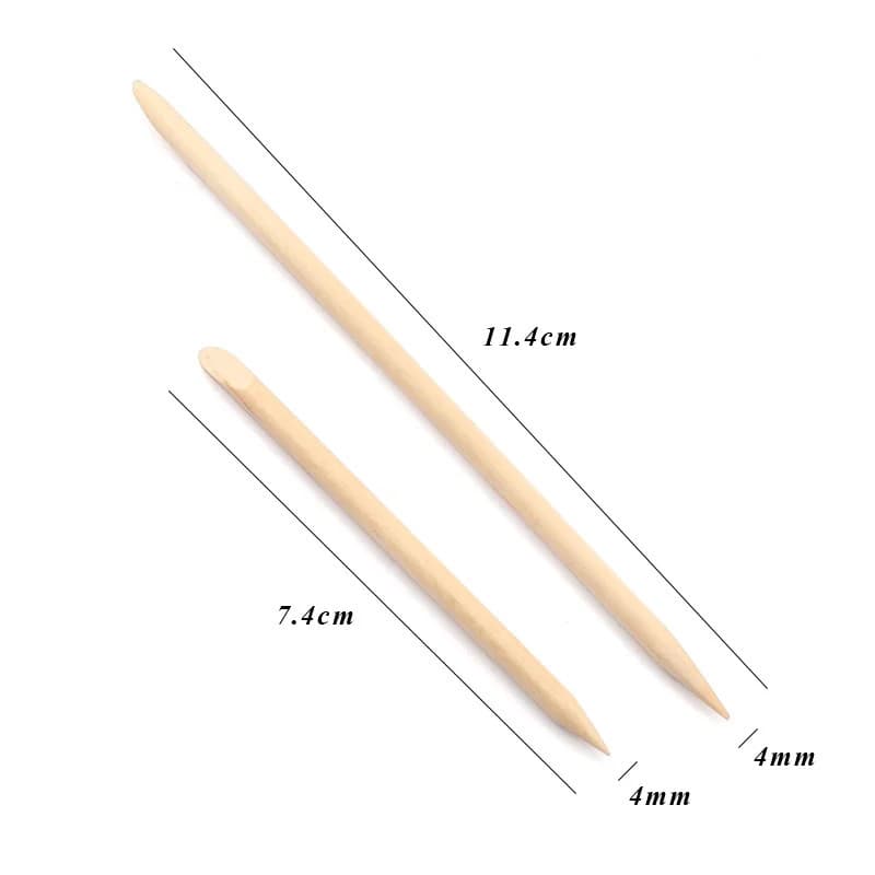 เล็บ Pusher เล็บเครื่องมือไม้ Sticks Cuticle Pusher Remover Rhinestones Dotting Removal Pedicure Care เครื่องมือ 50PCS KOUDAN รูปที่ 8