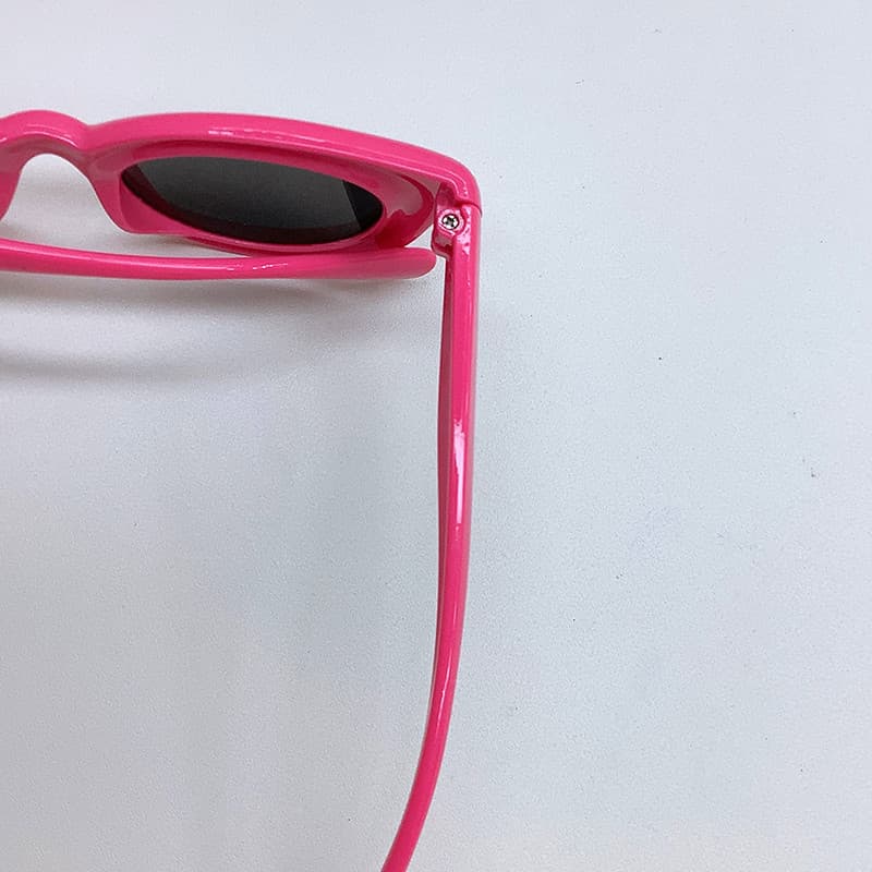 Retro Elliptic กรอบแว่นกันแดดเด็กฤดูร้อนกลางแจ้ง UV Protection สําหรับทารกและเด็กผู้หญิง แว่นตาป้องกันแสงแดด รูปที่ 7