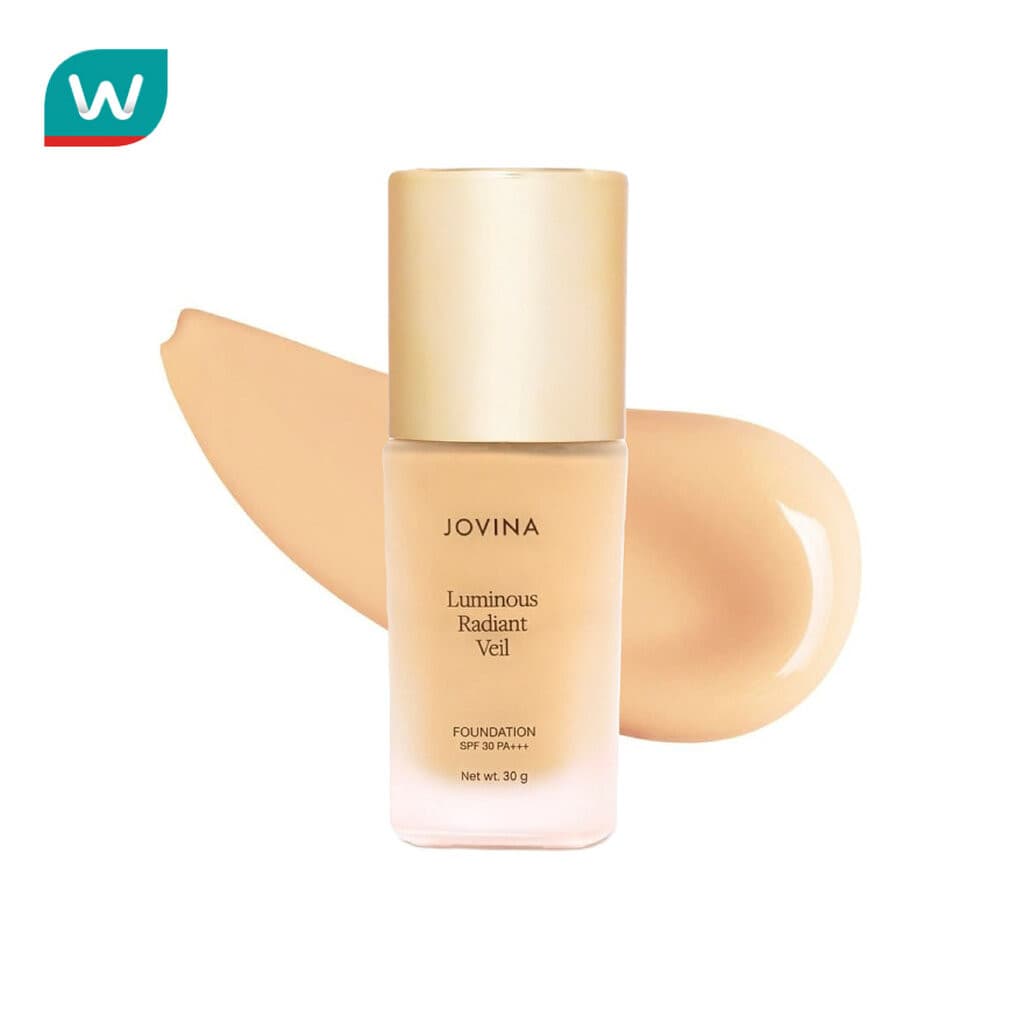 Jovina โจวีน่า ลูมินอส เรเดียนท์ เวล ฟาวน์เดชัน SPF30 PA+++ 30ก. 02 เพิร์ลลี่ พอสเซสชั่น รูปที่ 1