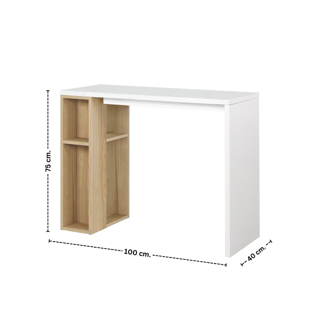 Koncept Furniture โต๊ะทำงาน รุ่น Floxi ขนาด 100 ซม. สีขาว แบรนด์ KONCEPT FURNITURE รูปที่ 4
