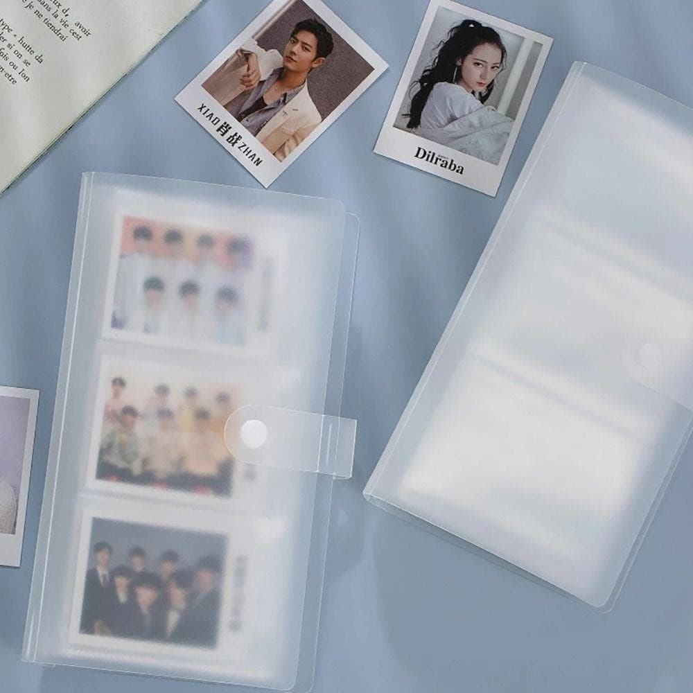 CAJA1 อัลบั้มรูป 1 ชิ้น, ที่ใส่การ์ดรูปภาพหนังสือ PVC, 3/4/5/6/7 นิ้วโปร่งใส 80/160 สล็อต Photocard Holder Idol Star รูปที่ 7