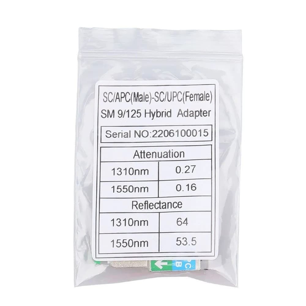 หัวแปลงไฟเบอร์ออปติก sc/upc Revolution sc/apc ตัวเชื่อมต่อหญิงและชายอะแดปเตอร์แปลงไฟเบอร์ออปติก UPC-APC SM9/125อะแดปเตอร์ไฮบริด รูปที่ 7
