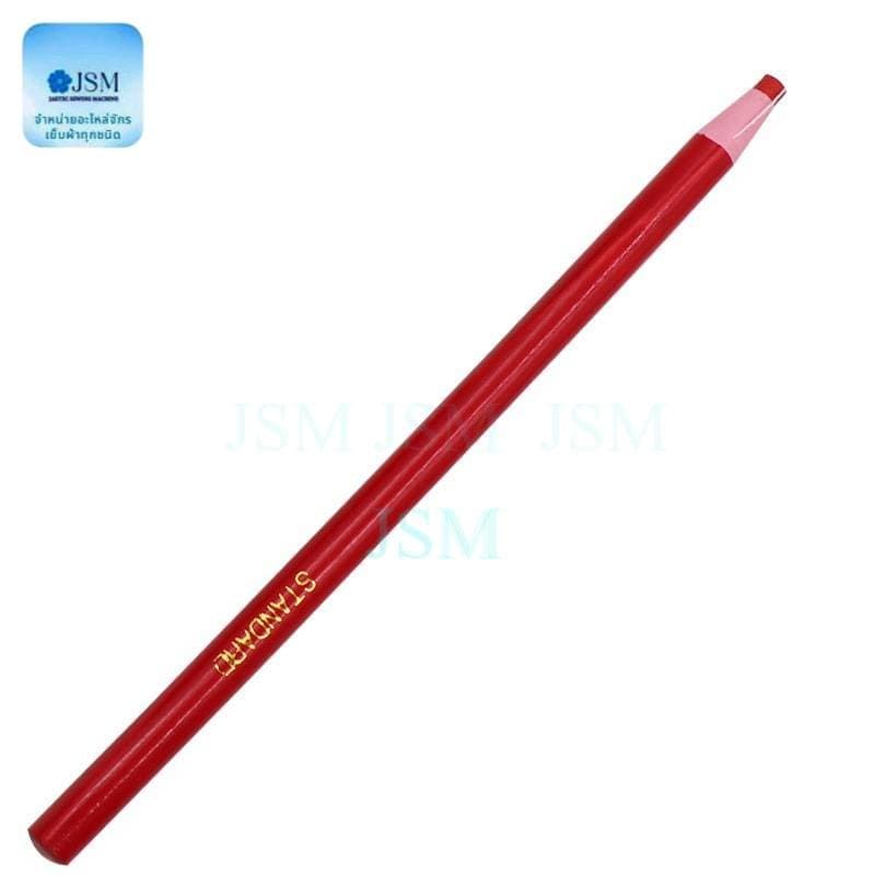ดินสอสี เขียนผ้า มี 6 สี ขาว ดำ เเดง เหลือง เขียว ฟ้า ยี่ห้อ:STANDARD รูปที่ 7