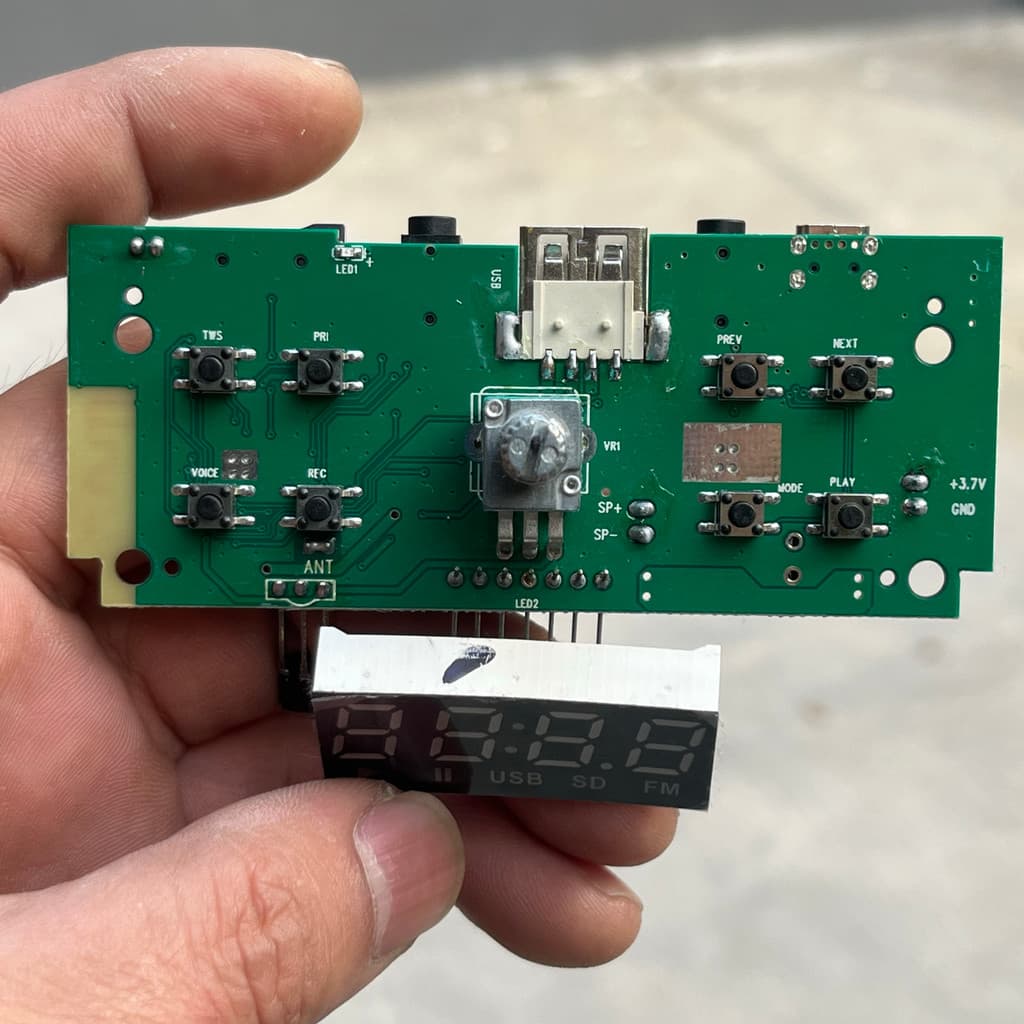 บอร์ดแอมป์บลูทูธพร้อมจอแสดงผลดิจิตอล บอร์ดแอมป์ Bluetooth บลูทูธDIY บอร์ดขยายเสียง บอร์ดแอมป์พร้อมจอ รูปที่ 5