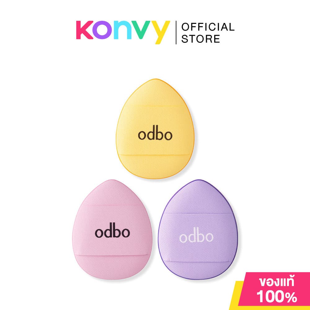 ODBO Tiny Puff 3pcs โอดีบีโอ ชุดพัฟฟองน้ำแต่งหน้าขนาดเล็ก. รูปที่ 1