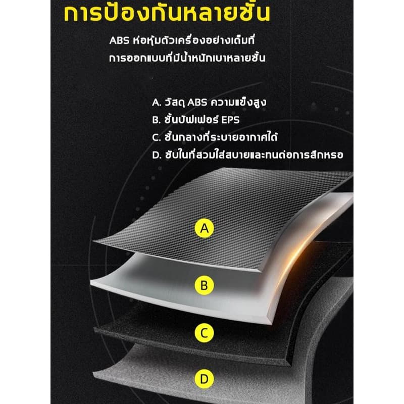 หมวกกันน็อคเต็มใบ รุ่น 902 กระจก 2 ชั้น ABS แข็งแรง เลนส์ใส+เลนส์กันแดด ขนาด 54–61 ซม รูปที่ 4