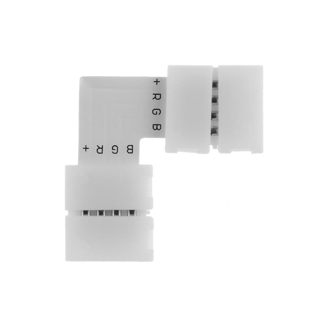 1 Pc 4Pin Led Strip Connector LT Cross Shape PCB มุมสําหรับ RGB 3528 5050 Clip-on Coupler Led Strip อุปกรณ์เสริม รูปที่ 4
