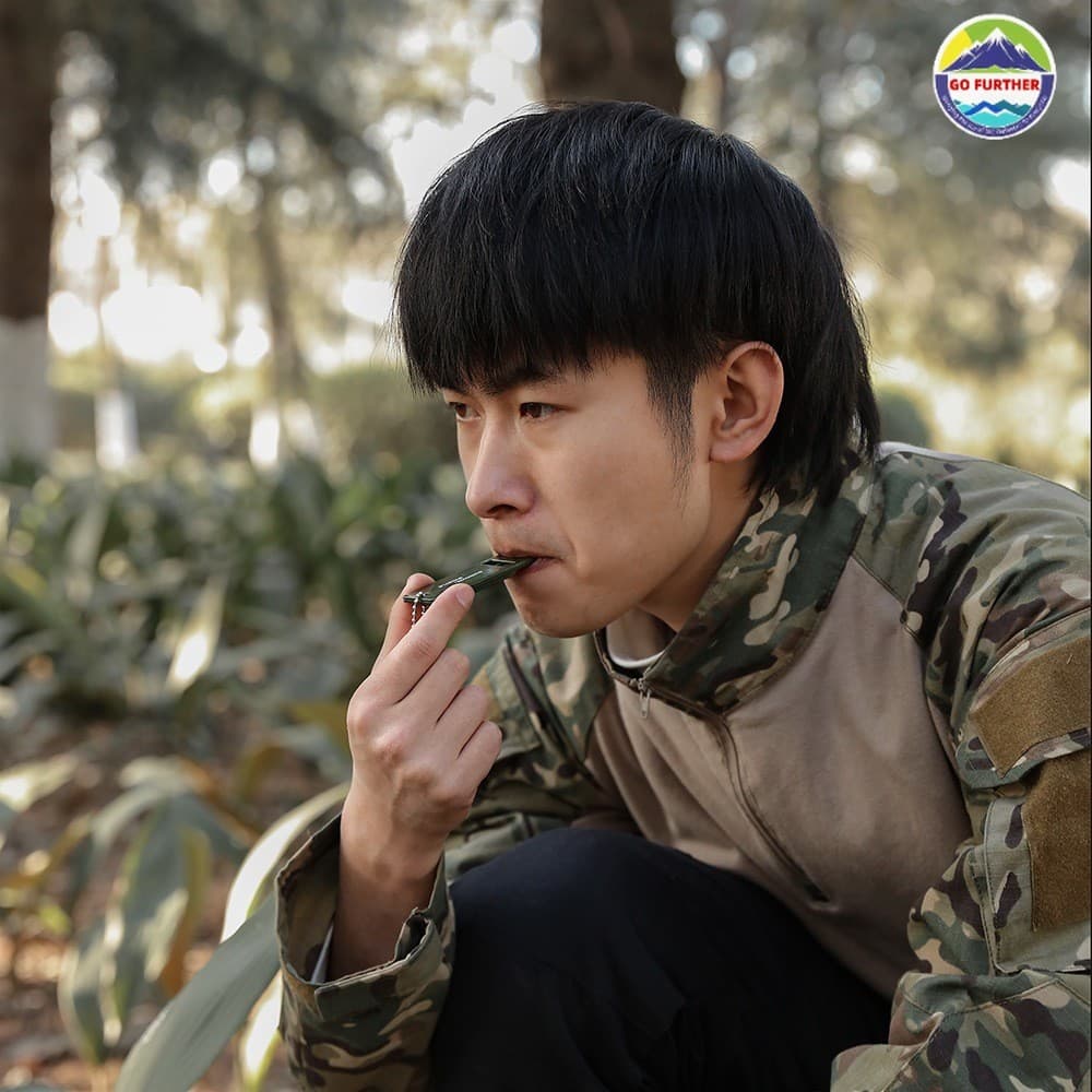 จากกรุงเทพฯ นกหวีด สามโทน น้ำหนักเบา 8.5g สำหรับเอาตัวรอด การช่วยเหลือ น้ำท่วม ฉุกเฉิน แผ่นดินไหว Hiking Outdoor Whistle Emergency Essential รูปที่ 2