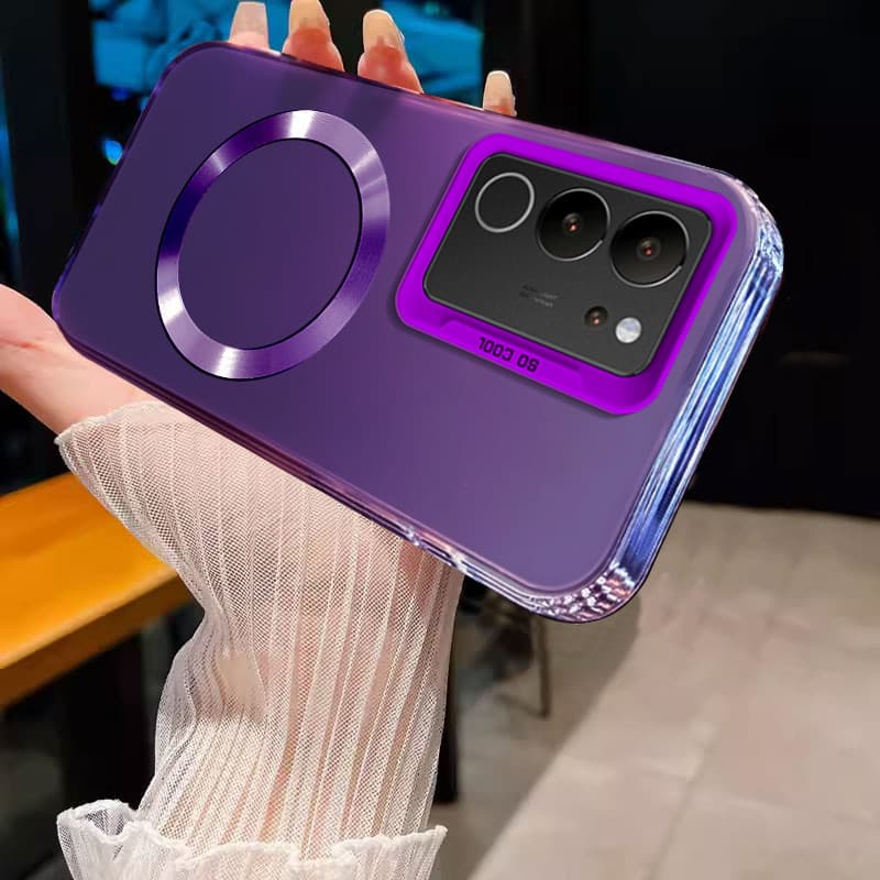 ปลอกสําหรับ VIVO V29 5g V29E 5g V29 PRO แม่เหล็กไร้สายสีเงินออกแบบใหม่เคสโทรศัพท์ SJSFDDR รูปที่ 5