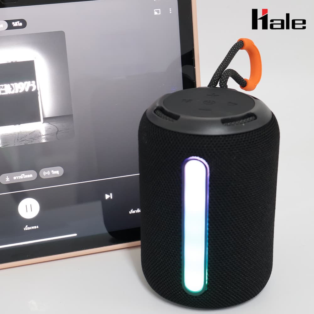 Hale HB-07 ลำโพง Mini Portable พร้อมไฟ RGBบลูทูธไร้สาย บลทูธ5.3 กันน้ำIPX5 รูปที่ 6