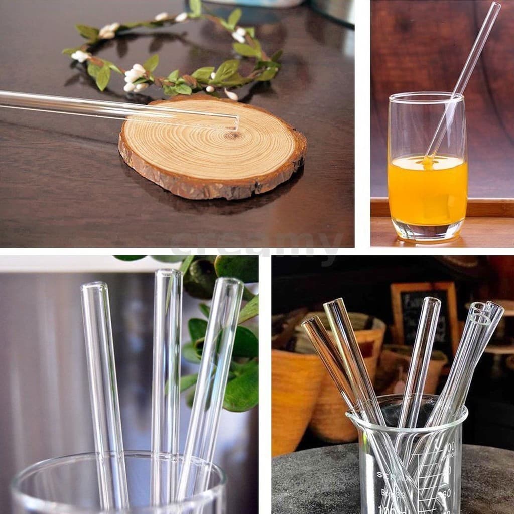 Creamy 10 ชิ้น 200 มิลลิเมตรหลอดโปร่งใส OD 7 มิลลิเมตร 1 มิลลิเมตรหนาผนัง Borosilicate แก้วเป่าหลอด Lab รูปที่ 5