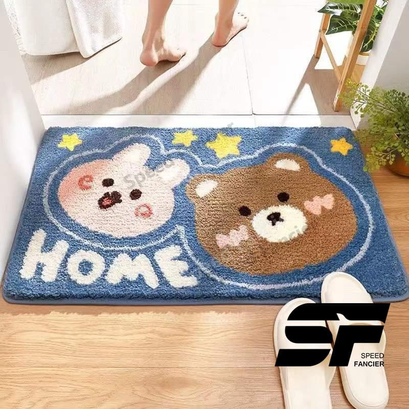 พรม พรมเช็ดเท้า พรมปูพื้น 40*60cm พรมดักฝุ่น พรมเช็ดเท้าเม็มโมรี่ซับน้ำได้ดี พรมกันลื่น พรมเนื้อนุ่ม พรมซับน้ำได้ดี รูปที่ 6