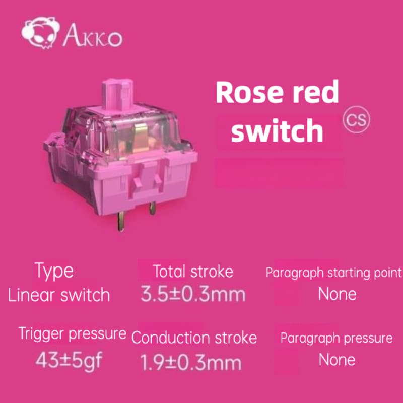 AKKO CS Series ที่กําหนดเองที่มีสีสันคีย์บอร์ดสวิทช์ Hot Swap Universal อุปกรณ์เสริม Cross ย่อหน้า Linear Touching Switch รูปที่ 2