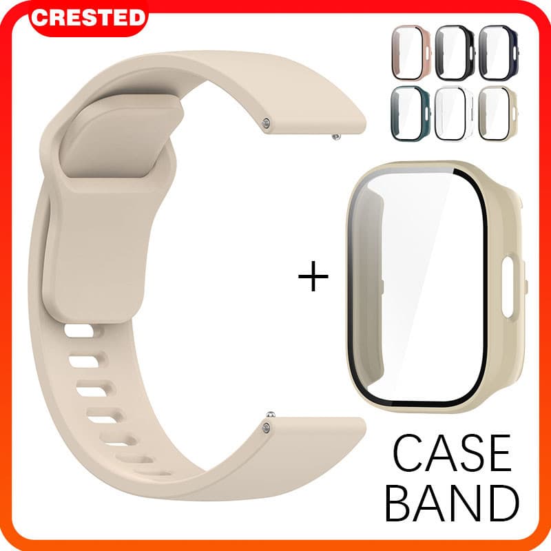 กระจกนิรภัย PC Shell สายยาง for Redmi Watch 5 Active เทปป้องกันหน้าจอ for Redmi Watch 5 Lite รูปที่ 1