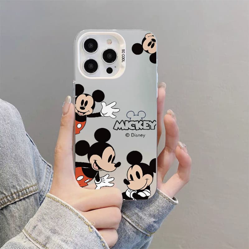 เคสโทรศัพท์แอปเปิ้ลป้องกันการชนกันป้องกันสกปรก for IPhone17 16 11 12 13 14 15ProMax XS X XR 7 8 Plus มิกกี้เมาส์น่ารัก รูปที่ 7