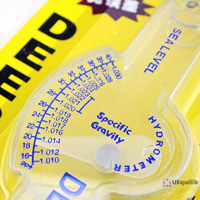 Uequilib ความแม่นยําสูงน้ําทะเล Hydrometer ปลาอัตโนมัติ Hydrometer โปร่งใสเครื่องวัดความเค็มใหม่ รูปที่ 6
