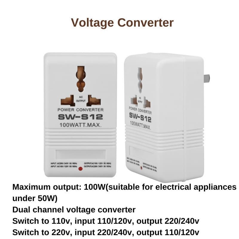 ตัวแปลงไฟ ตัวแปลงแรงดันไฟฟ้า 100W 110V / 120V To 220V / 240V Step-Up & Down หม้อแปลงแรงดันไฟฟ้า รูปที่ 4