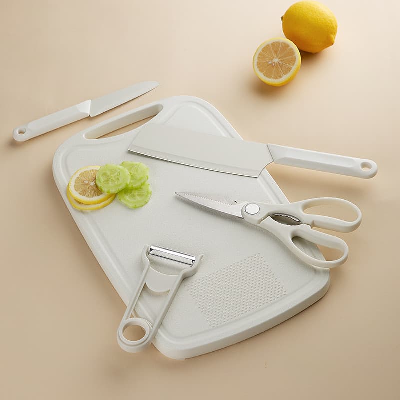 เขียง มัลติฟังก์ชัน Kitchen set ชุดมีด 5ชิ้น ชุดมีดเขียง สำหรับตั้งแคมป์กลางแจ้ง ชุดเขียง รูปที่ 8