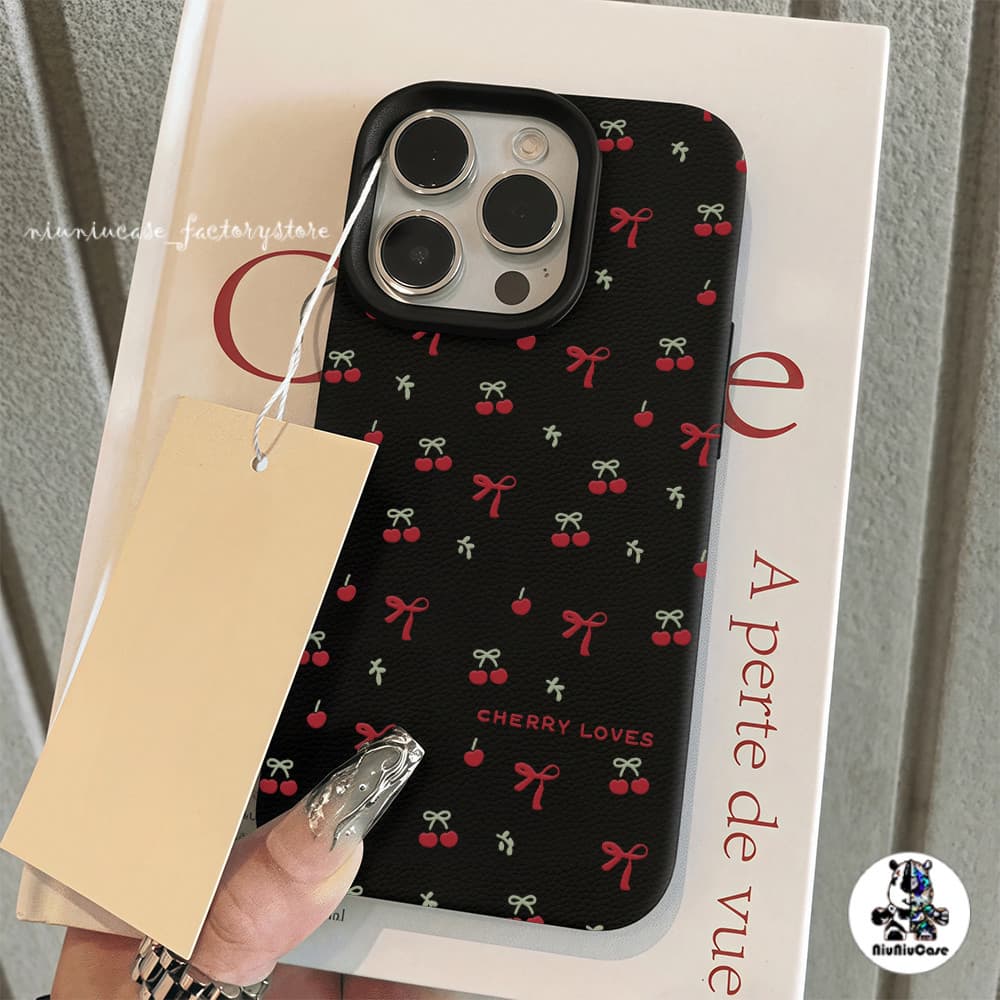 เคส For iPhone 13 เคสหนังเนื้อนิ่มสีแคนดี้ ดอกไม้น่ารัก For iPhone 15 16 13 14 12 11 Pro Max XS XR 7 8 Plus เคสหนัง Case รูปที่ 2