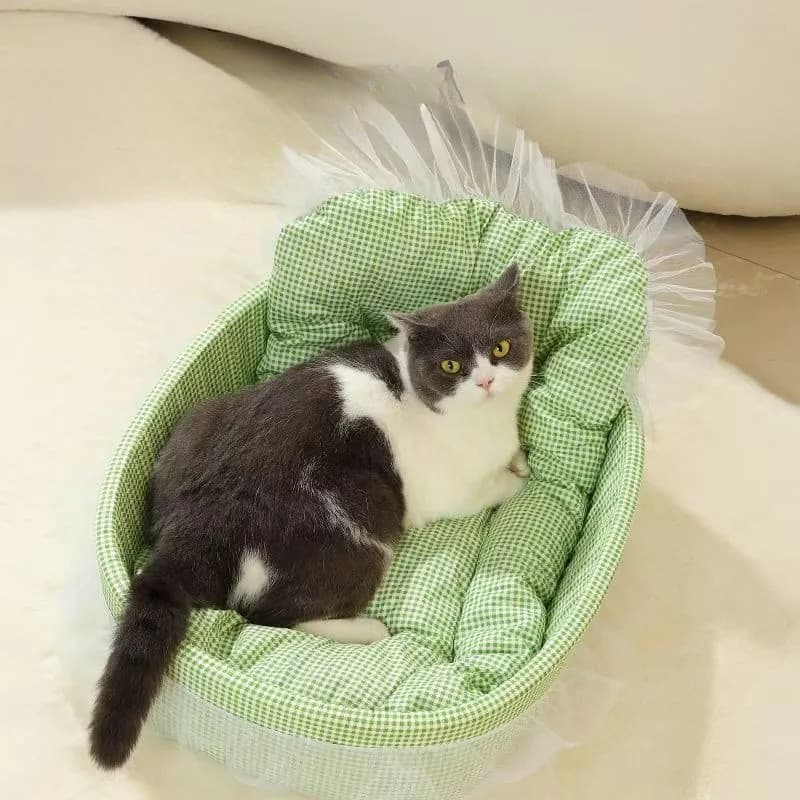 ที่นอนสัตว์เลี้ยง60x40 cm สุนัข เบาะแมว บ้านแมว ที่นอนแมว Cat House Bed ที่นอนสุนัข นุ่มและสบาย รูปที่ 9
