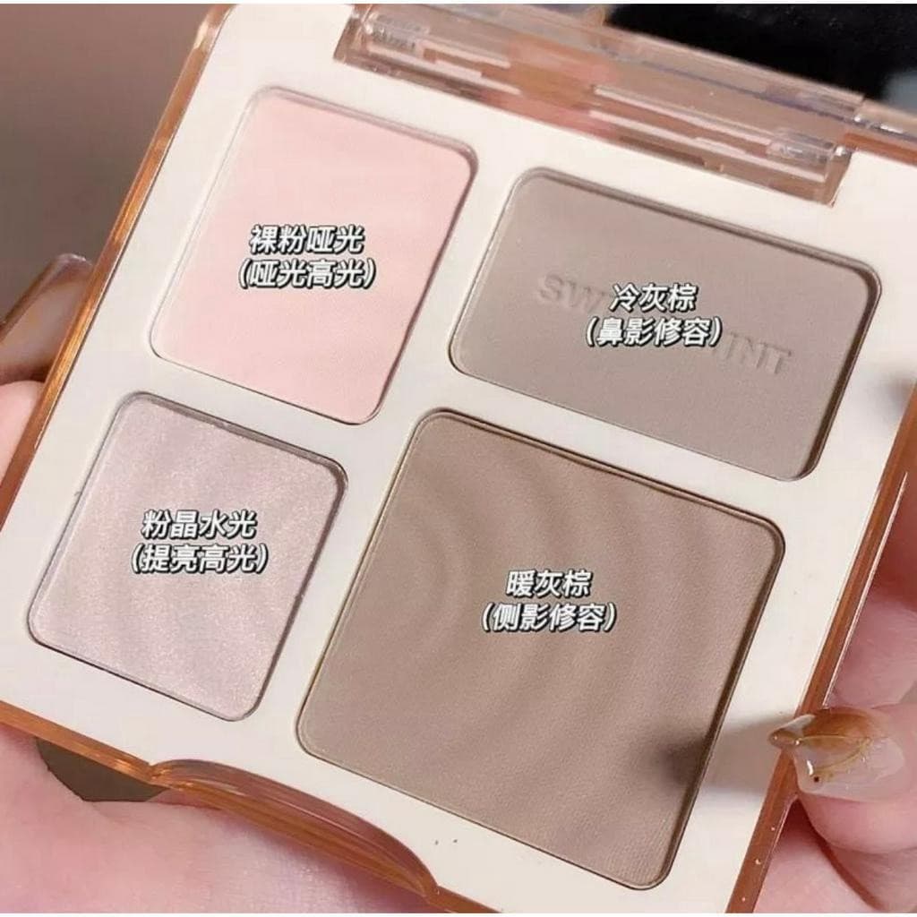 M320 Sweet Mint พาเลทคอนทัวร์ ไฮไลท์จมูก เนื้อฝุ่น ติดทนนาน รูปที่ 4