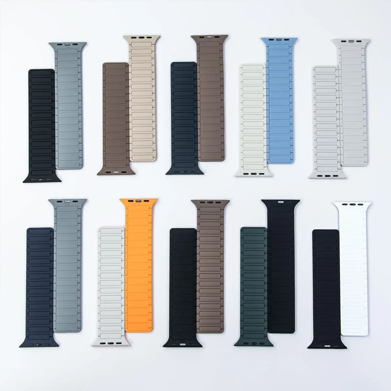 กีฬามีแม่เหล็กซิลิโคนสายรัด for Iwatch Series 11 10 9 8 7 6 5 4 3 2 Apple Watch Ultra 3 2 49 SE 46 45 42 41 40 44 38 มม รูปที่ 2
