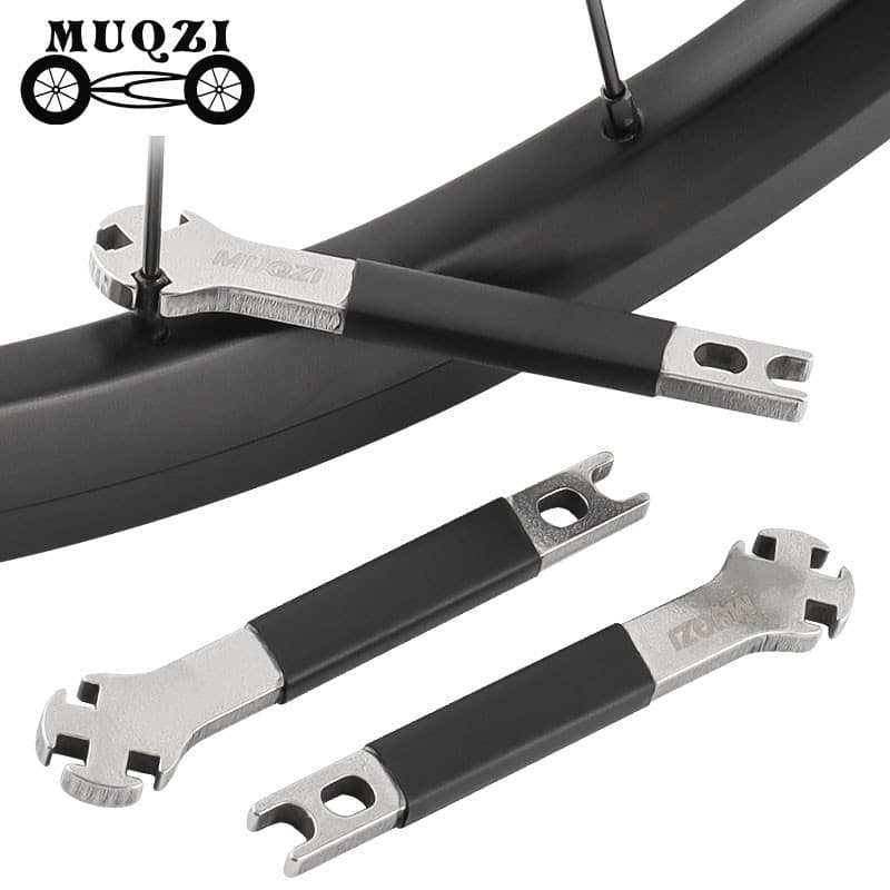 Muqzi Triple จักรยาน Spoke ประแจสําหรับ 3.3 3.4 3.5 มม. Spoke หัวนมล้อจักรยาน Spokes Tension ปรับเครื่องมือจักรยาน Repair Remover รูปที่ 1