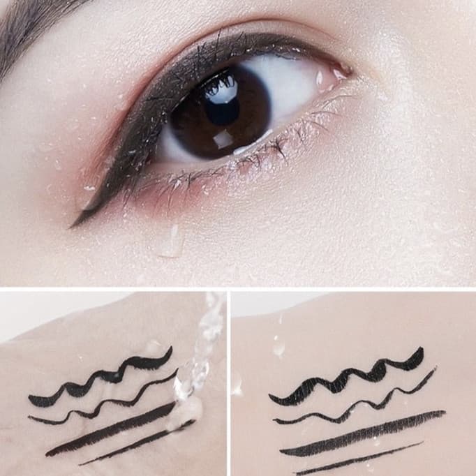 HIH-shop: อายไลเนอร์แบบปากกา มี 2 สี:สีดํา สีน้ำตาล กันน้ำ ติดทนนาน E950 กันน้ำเหงื่อแห้งเร็วอายไลเนอร์ติดทนนาน รูปที่ 6