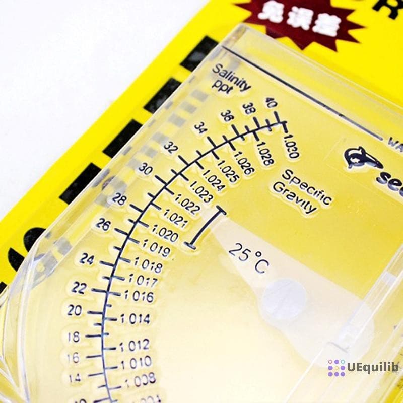 Uequilib ความแม่นยําสูงน้ําทะเล Hydrometer ปลาอัตโนมัติ Hydrometer โปร่งใสเครื่องวัดความเค็มใหม่ รูปที่ 5